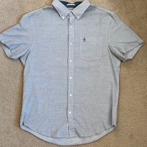 Original Penguin Men's Light Blue Button Down Shirt